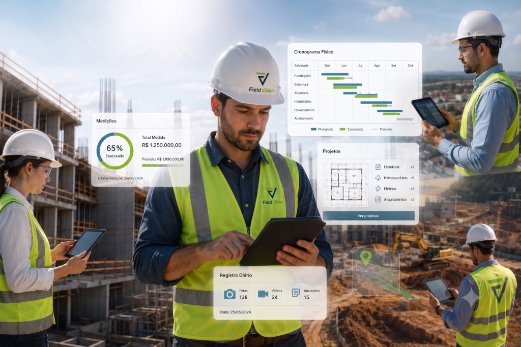 Acompanhamento de obras inteligente