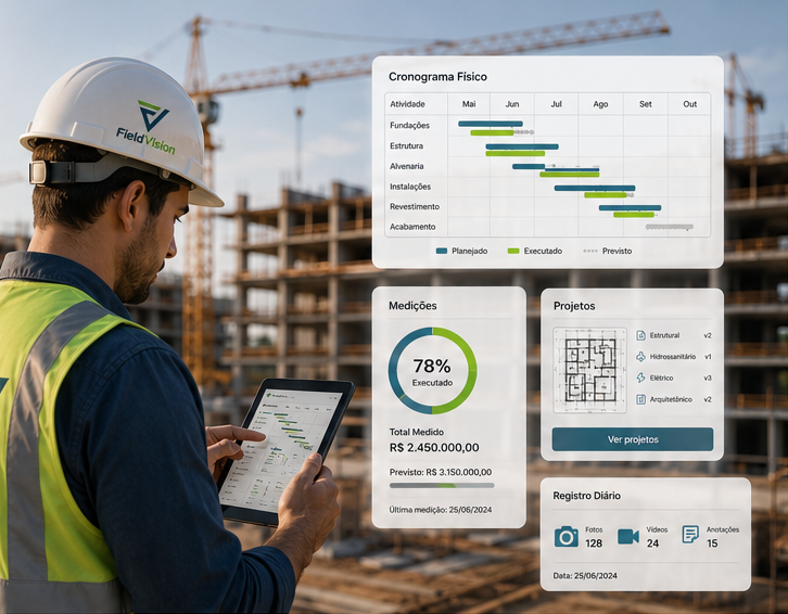 Acompanhamento de obras inteligente