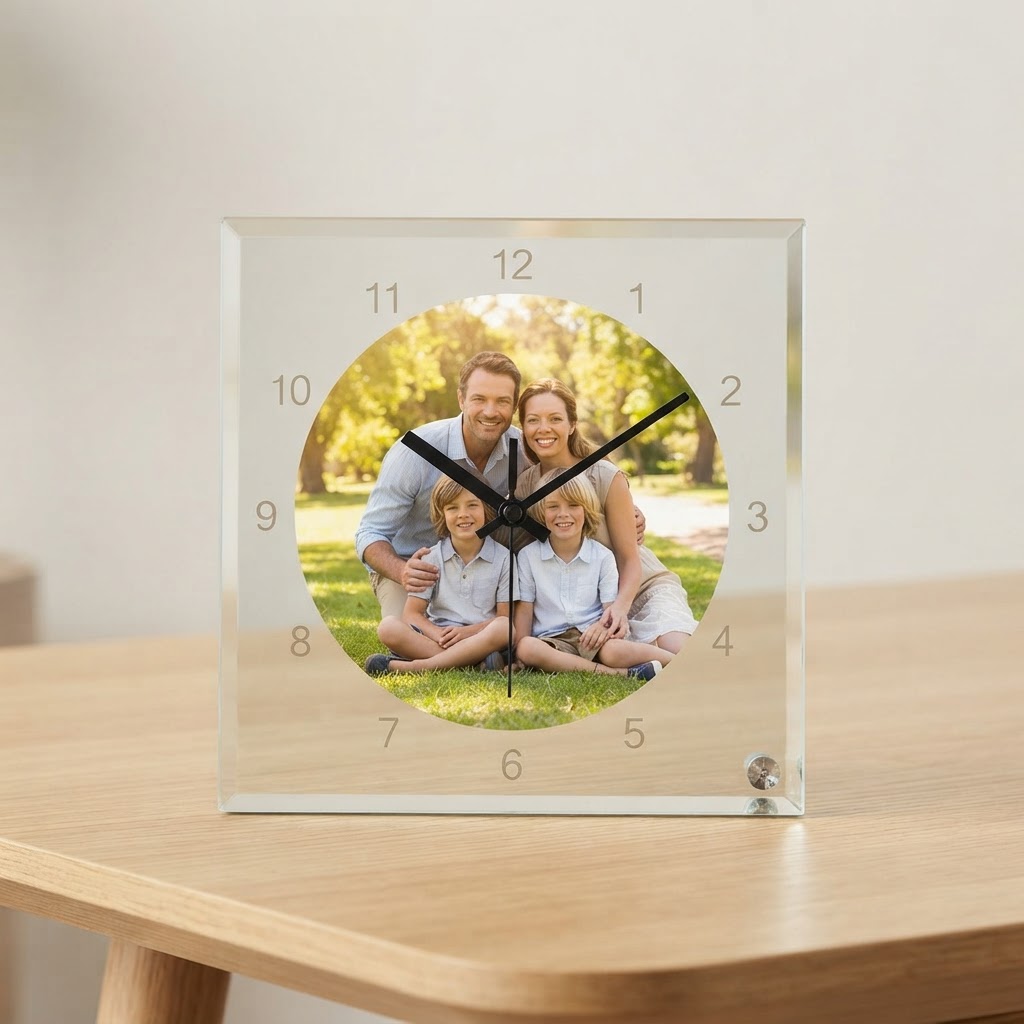 Horloge photo de famille