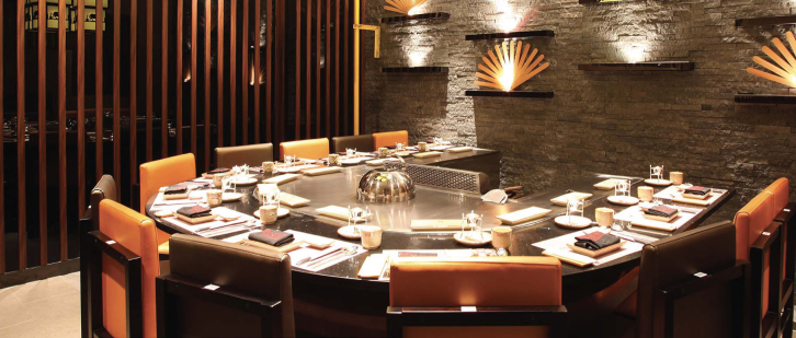 Arched Teppanyaki Table