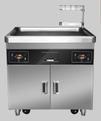 Multifunctional Down Exhaust Small Teppanyaki Table