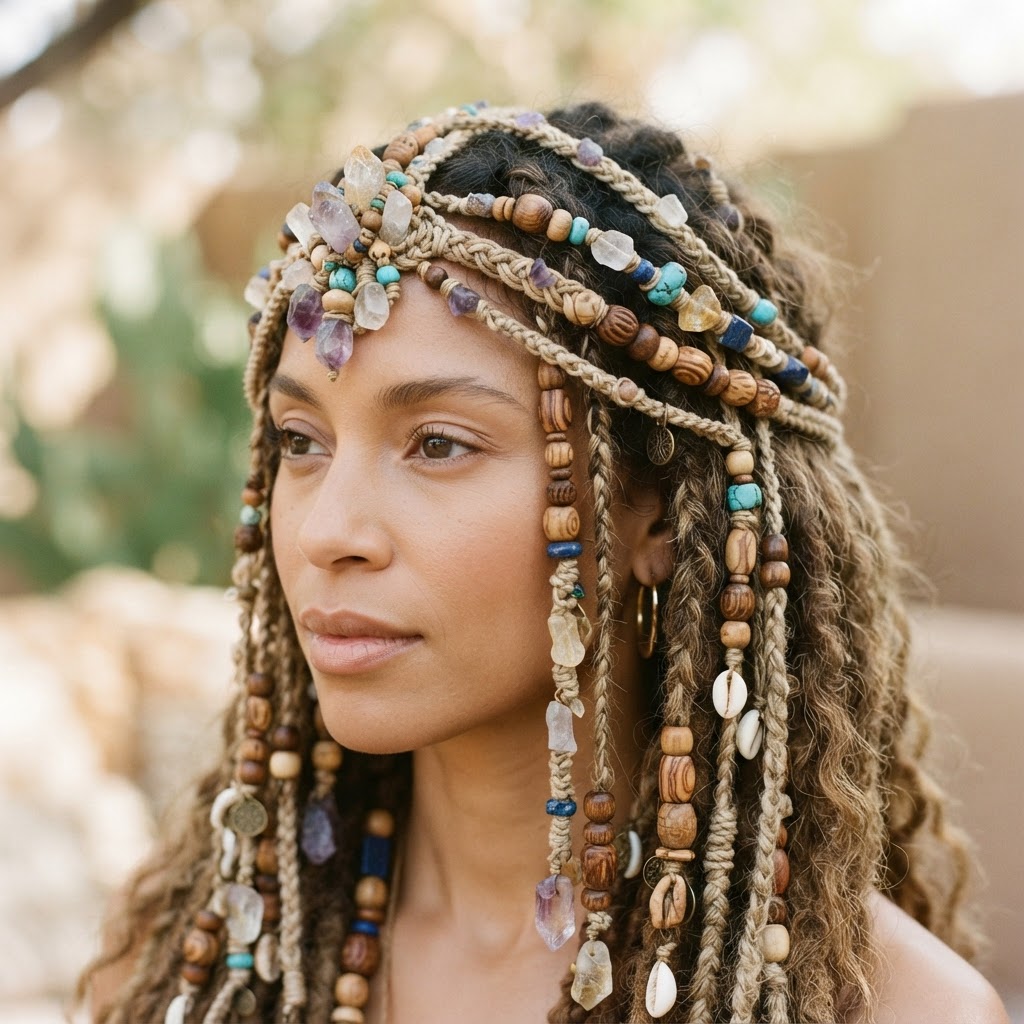 Hemp Braids & Head Adornments