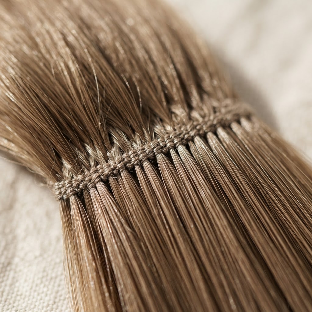 Hair texture macro detail