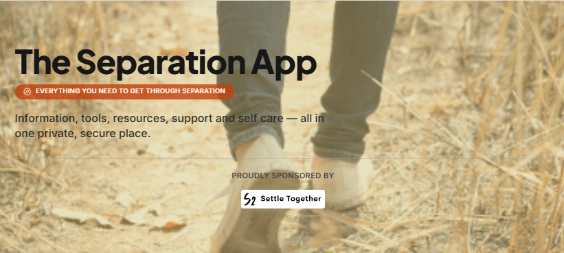 The Separation App — a care tool for the journey of separation