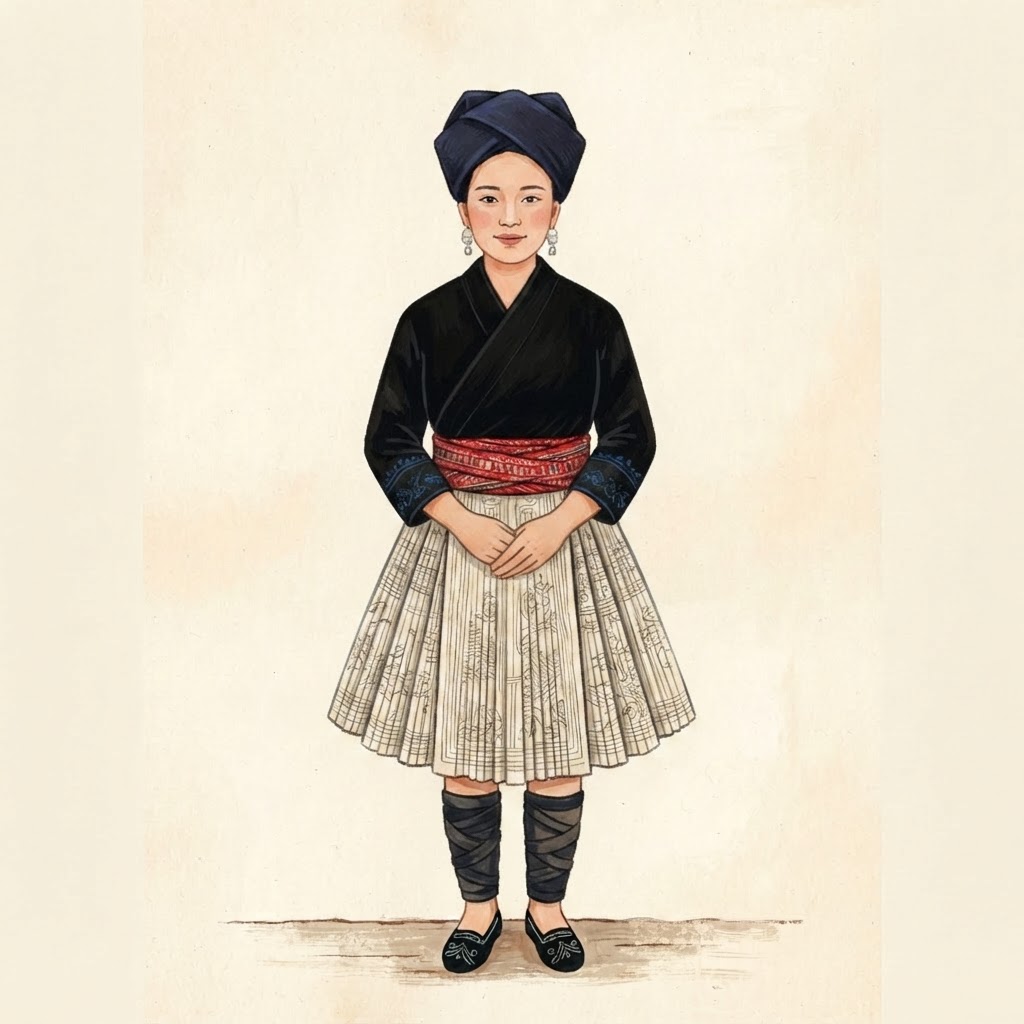 Hmong, Sichuan (China) traditional clothing