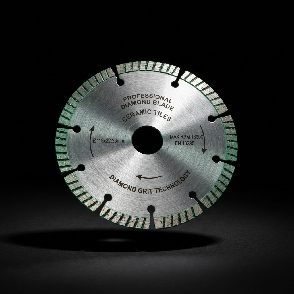 Utensile diamantato industriale in macro — precisione Green Diamant