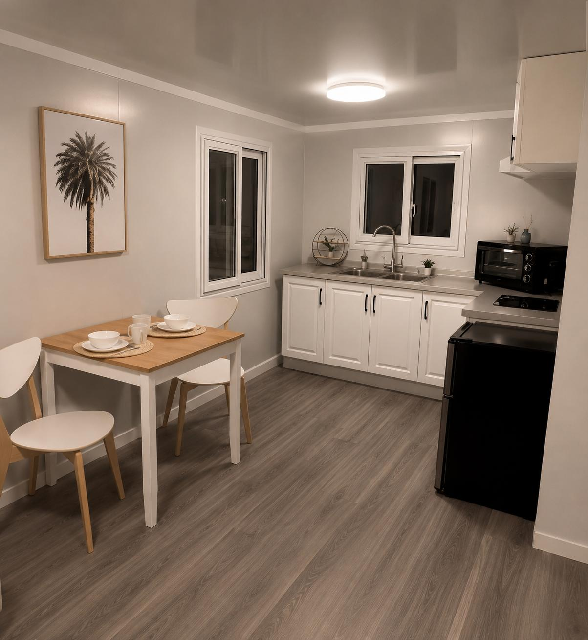 Completed Vista Duo project — kitchen and dining