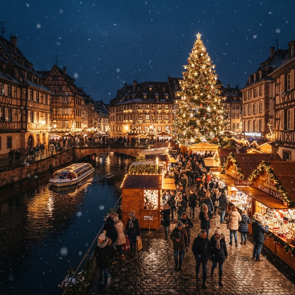 Strasbourg Cathedral at Christmas