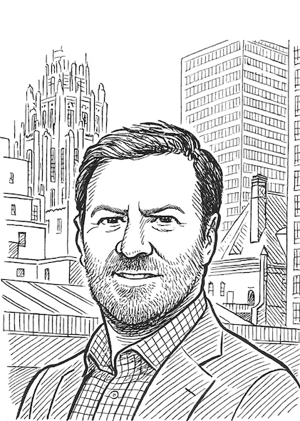 Anthony Girand illustration — New Yorker style portrait