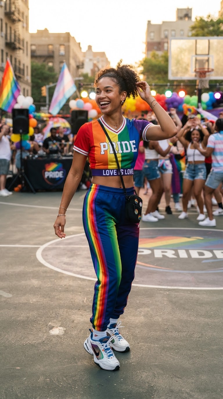 Sporty Rainbow Color-Block Set