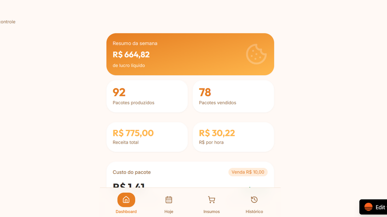 Bfit Doces template preview