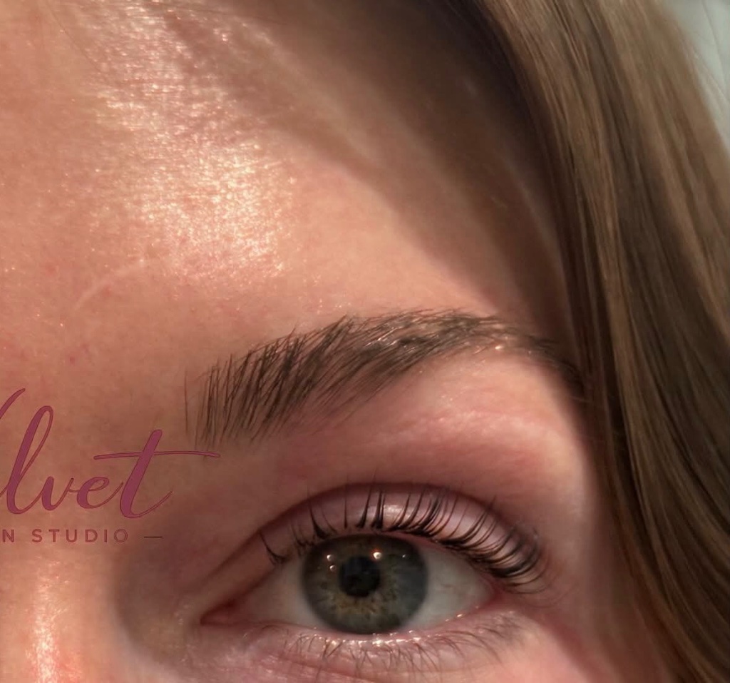 Lash lift result brow lamination