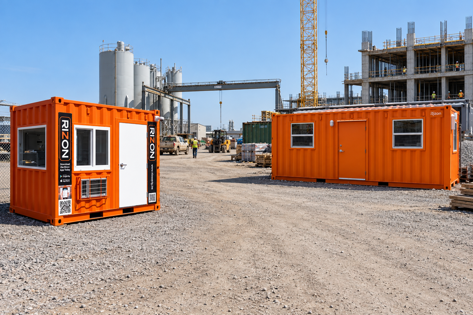 Ground Level Offices & Security Booths
