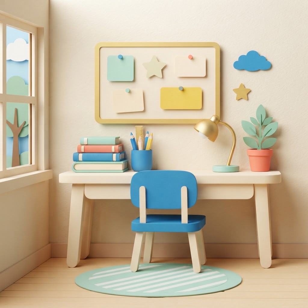 How to Keep a Home Study Area Organised for Kids
