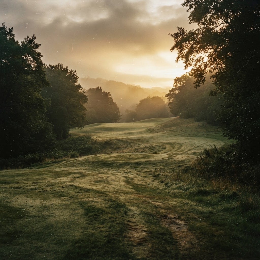 Moody fairway at dawn