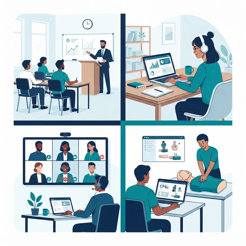 Choosing the Right Training Format: Face-to-Face, Online, and Blended Learning