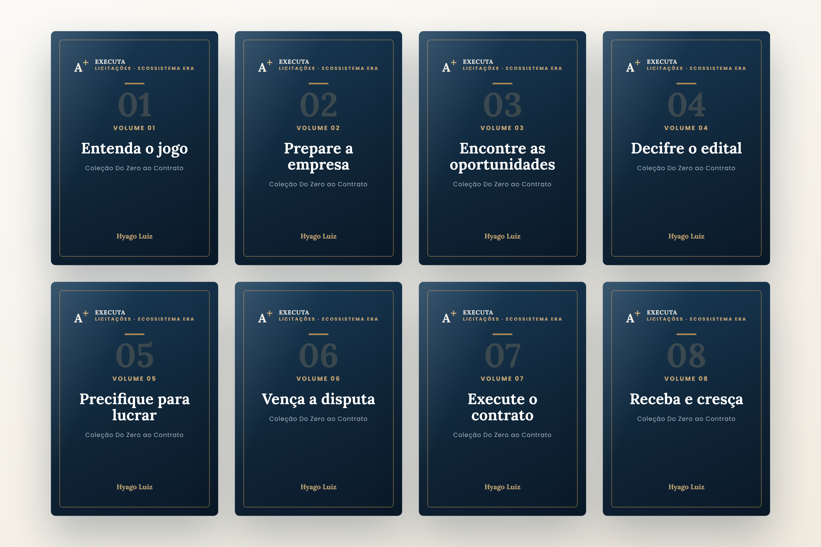 8 volumes de e-books — Coleção Do Zero ao Contrato