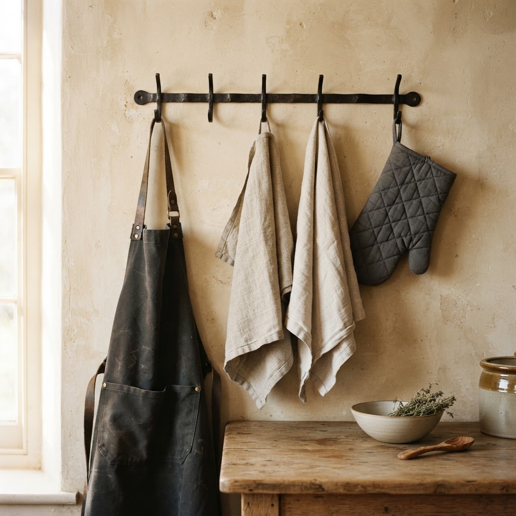 Dining & Kitchen Textiles — Table linen, aprons, bar towels, napkins — custom-made