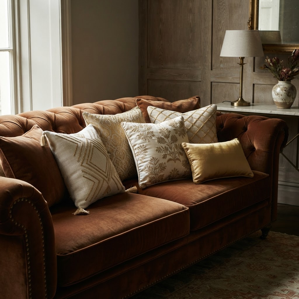 Decorative Pillow Covers — Velvet, linen, embroidered & tassel finishes