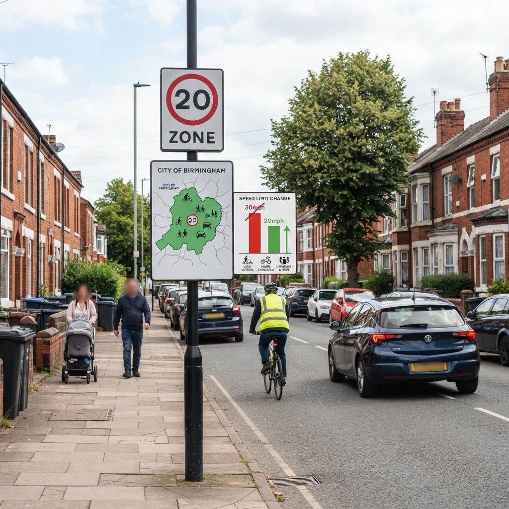 Reform UK Challenges Birmingham's Blanket 20mph Speed Limit Expansion