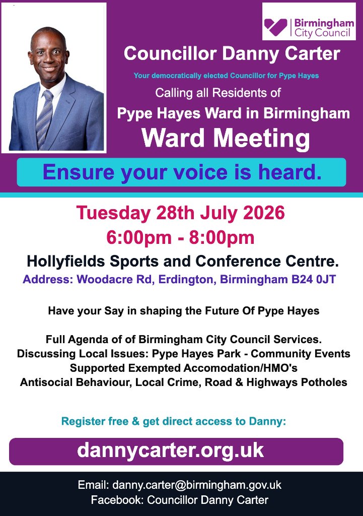 Ward Meeting — Pype Hayes Ward