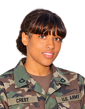 Felicia Crest, U.S. Army veteran and founder of The House of UHS Foundation, in uniform.
