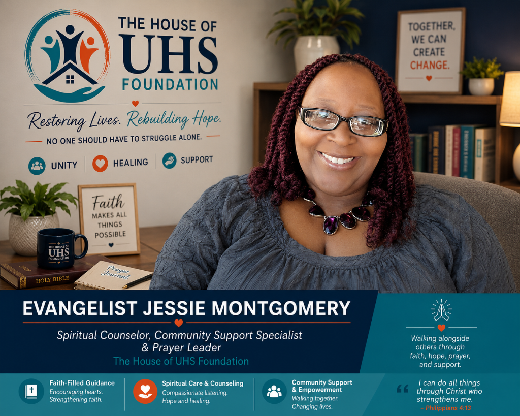 Evangelist Jessie Montgomery, Spiritual Counselor, Community Support Specialist & Prayer Leader