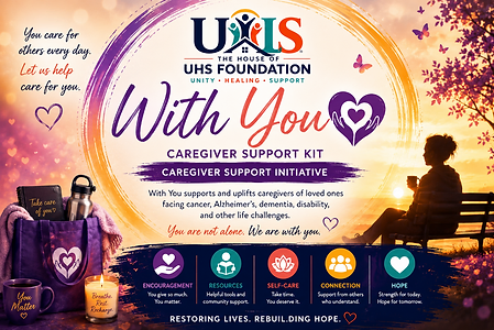 With You Caregiver Support Initiative artwork from The House of UHS Foundation