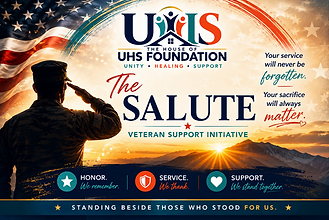 The Salute Veteran Support Initiative artwork from The House of UHS Foundation