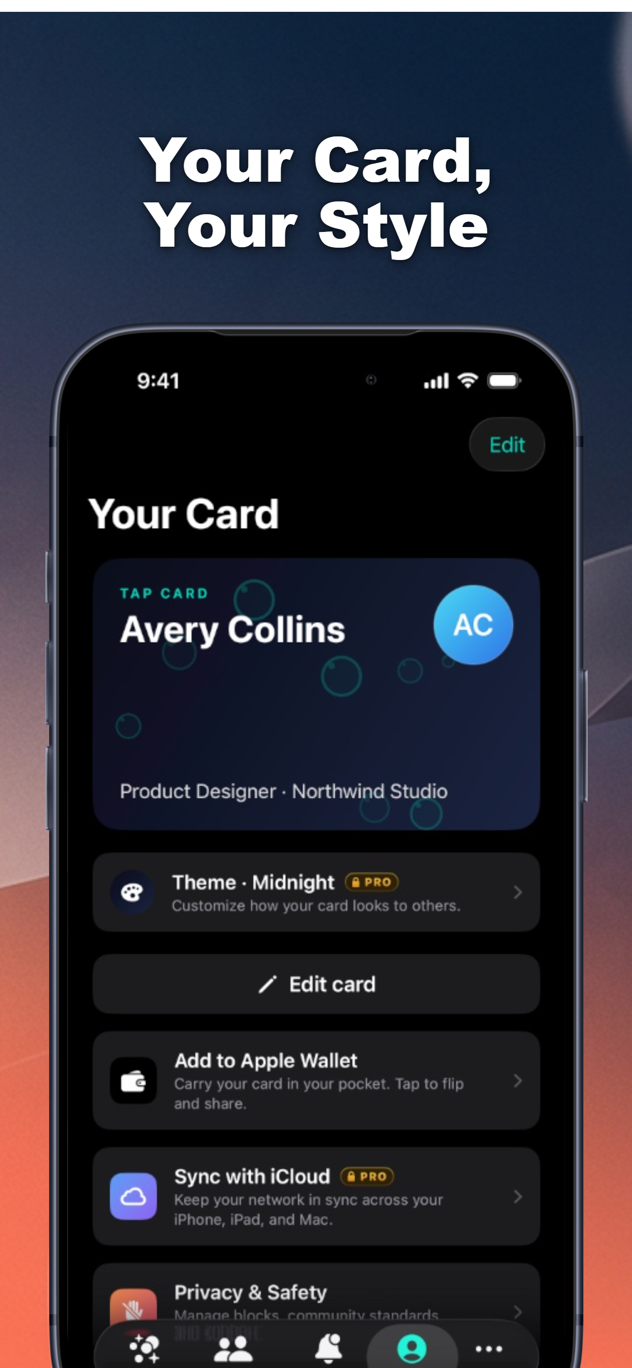 Your living card