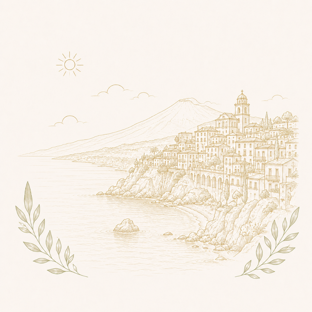 Wedding celebrant in Sicily, symbolic ceremony location