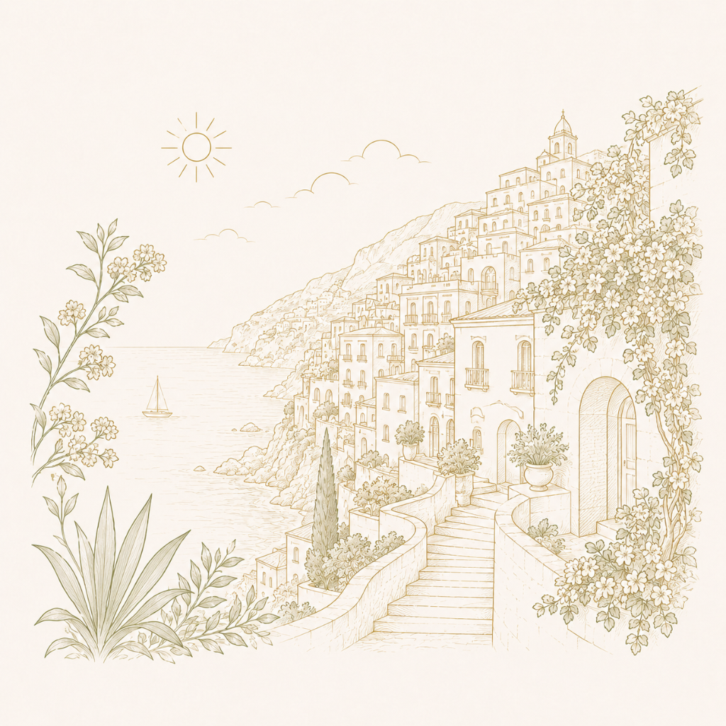 Wedding celebrant in Amalfi Coast, symbolic ceremony location