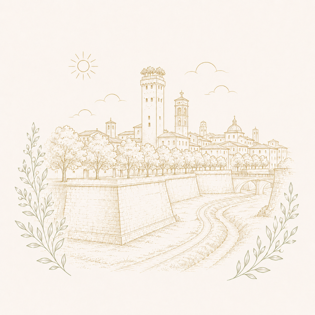Wedding celebrant in Lucca, symbolic ceremony location