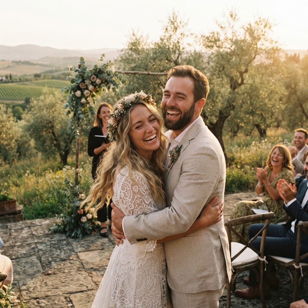 Chloe & Ryan, Australian couple · Symbolic Ceremony, Tuscany