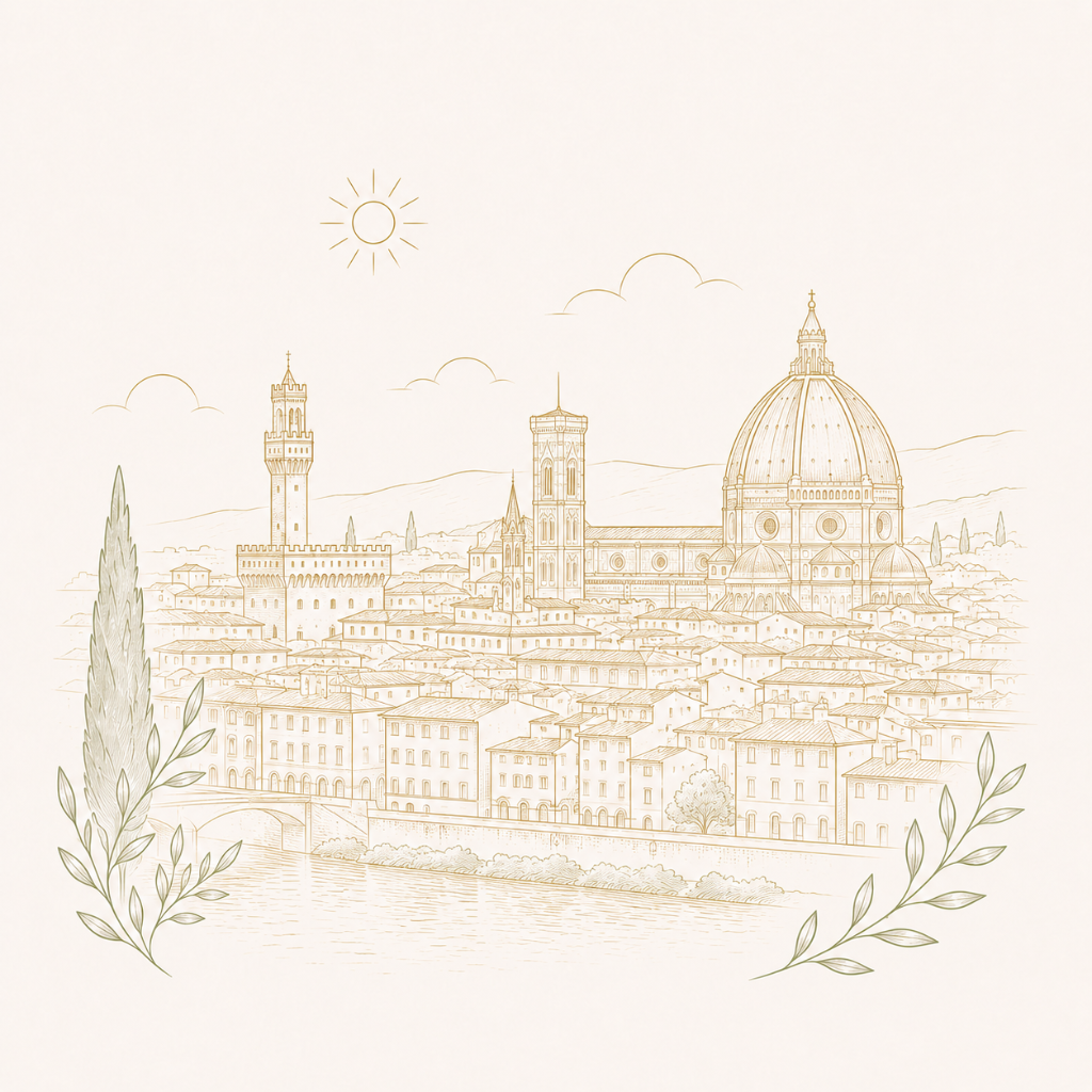 Wedding celebrant in Florence, symbolic ceremony location