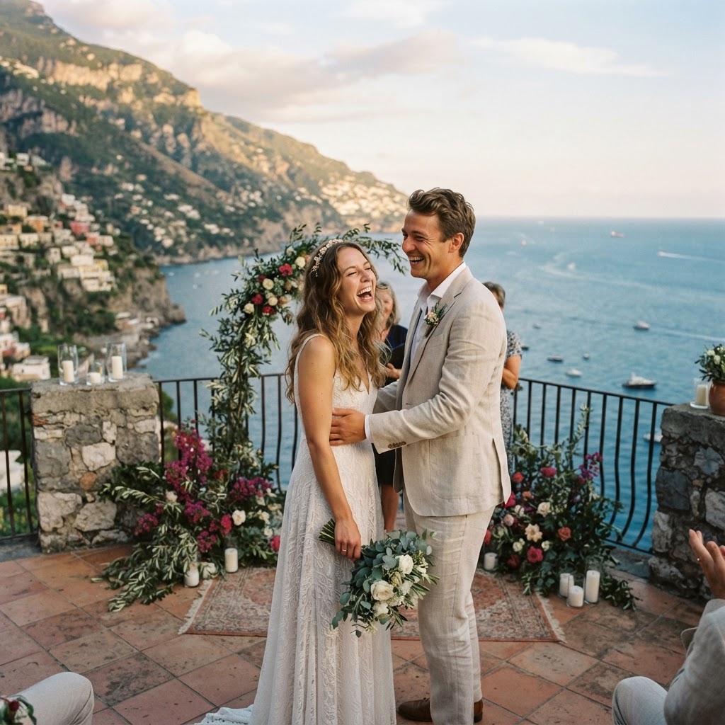 Emily & James, English couple · Elopement, Amalfi Coast