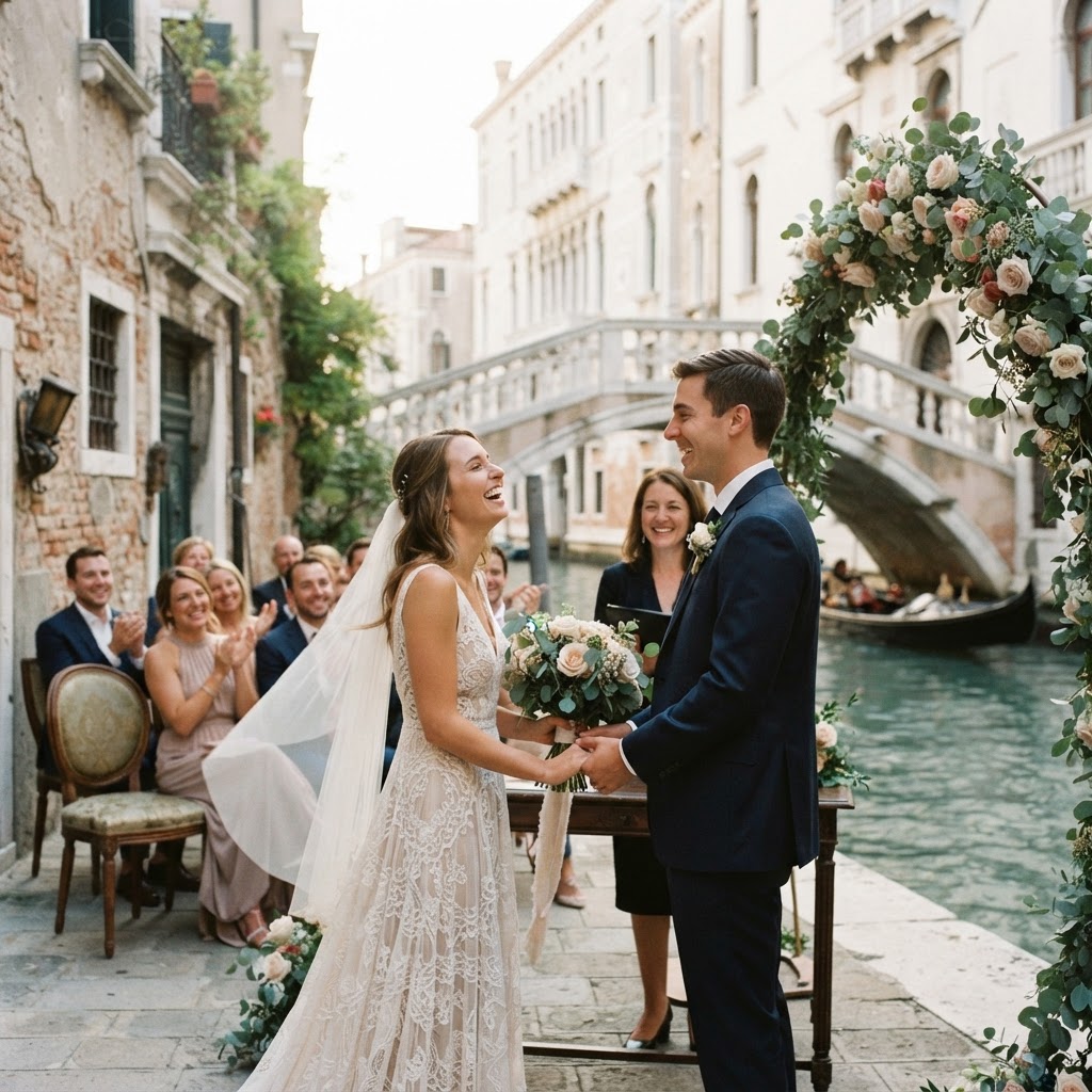 Rachel & Michael, American couple · Symbolic Ceremony, Venice