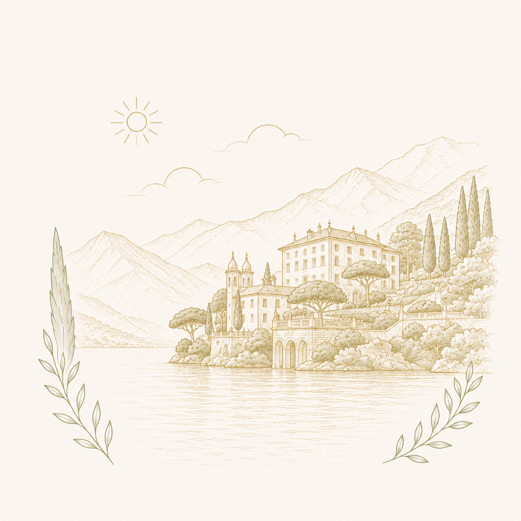 Wedding celebrant in Lake Como, symbolic ceremony location