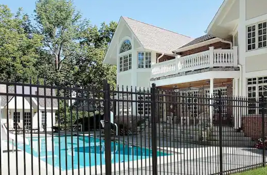 Pool Enclosure Gate — Ornamental Steel · Pool Safety · Estate
