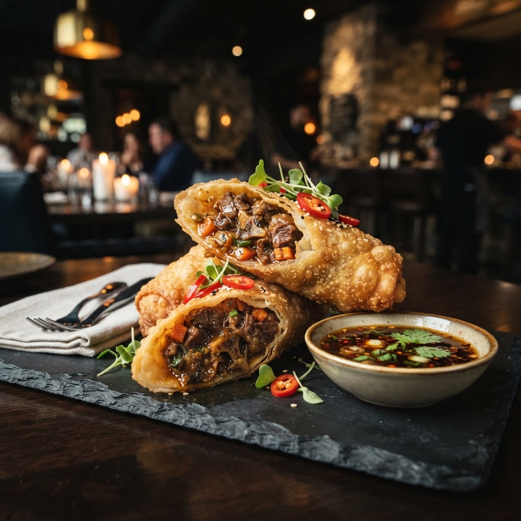 OXTAIL EGG ROLLS
