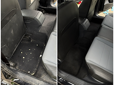 Interior car detailing before and after: full interior deep clean and odor elimination in Utah