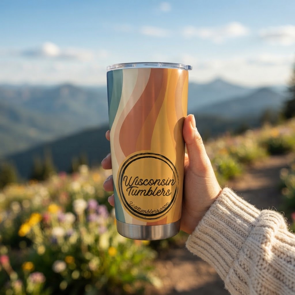 Desert Horizon - Good Vibes Collection - 20oz Tumbler in real life