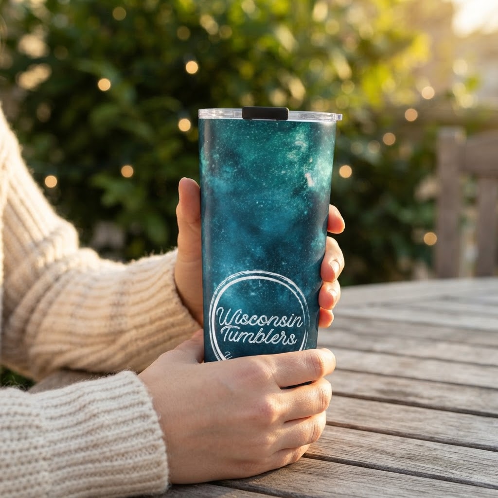 Nebular Depths - Ocean Galaxy Collection - 20oz Tumbler in real life