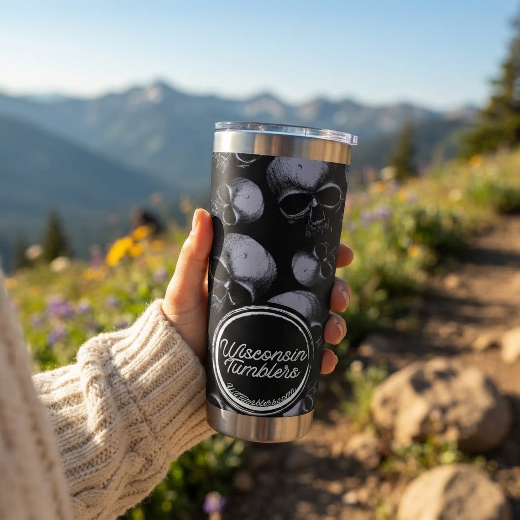 Skulls - 20oz Tumbler in real life