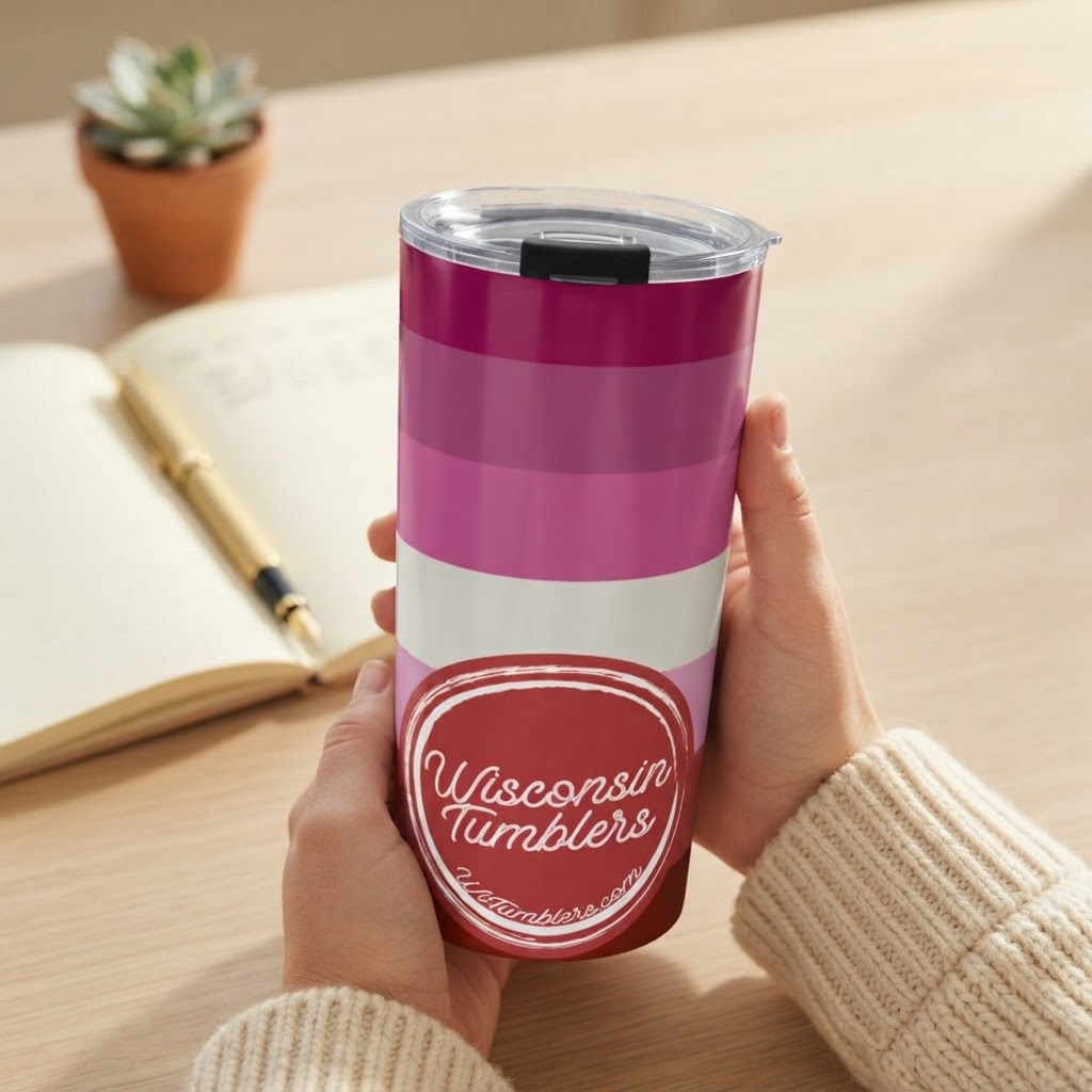 Lesbian PRIDE - 20oz Tumbler in real life