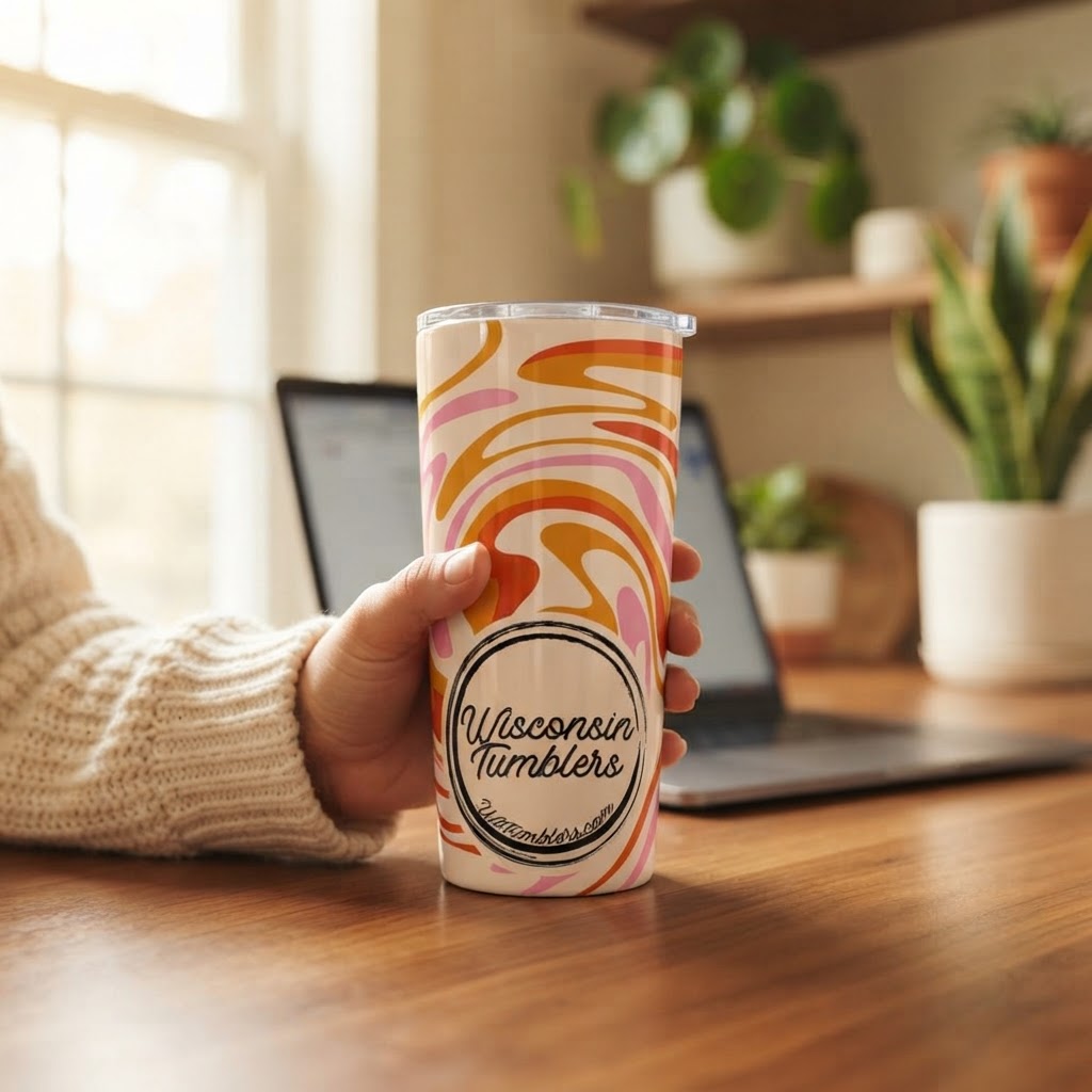 Swirl of Serenity - Good Vibes Collection - 20oz Tumbler in real life