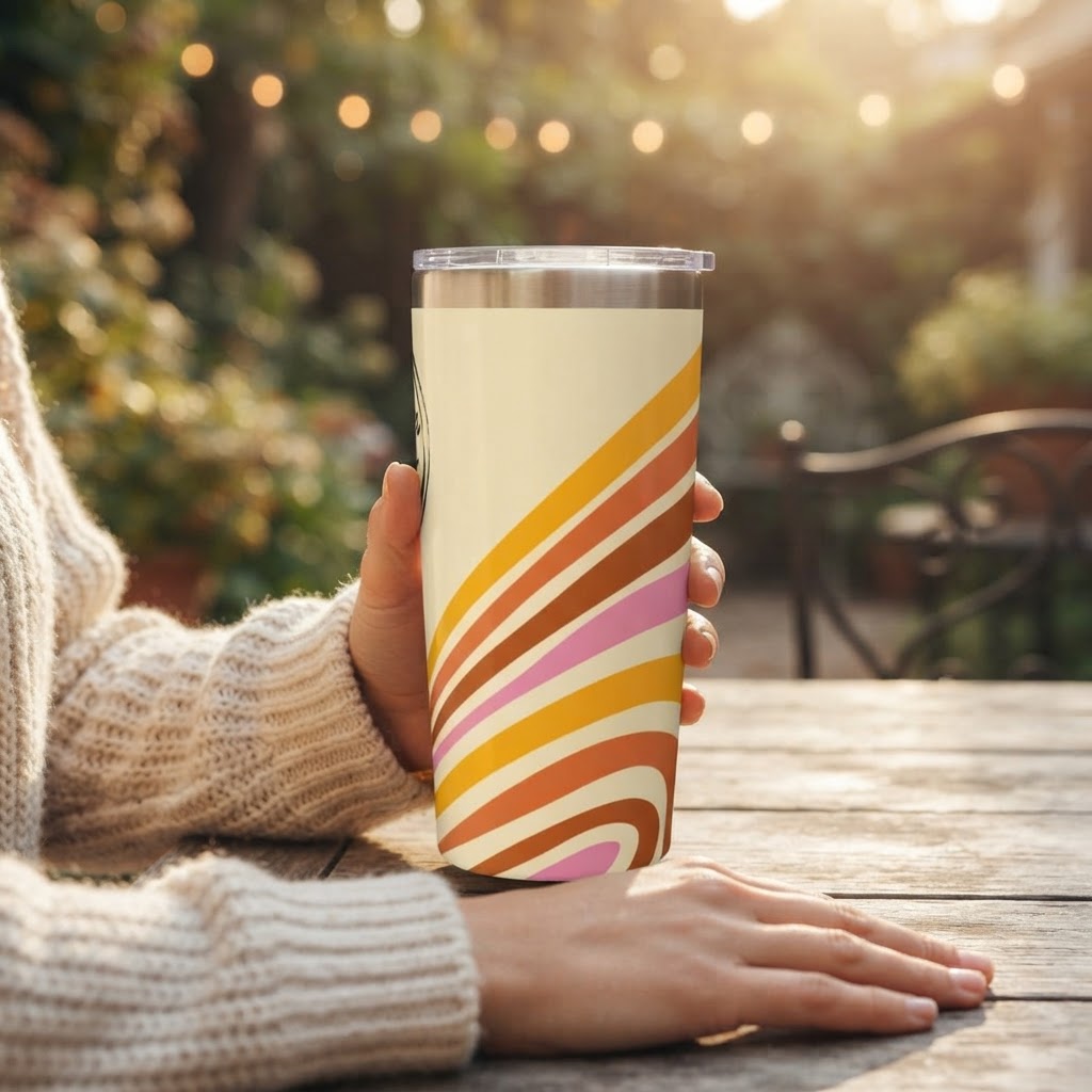 Flowing Horizons - Good Vibes Collection - 20oz Tumbler in real life