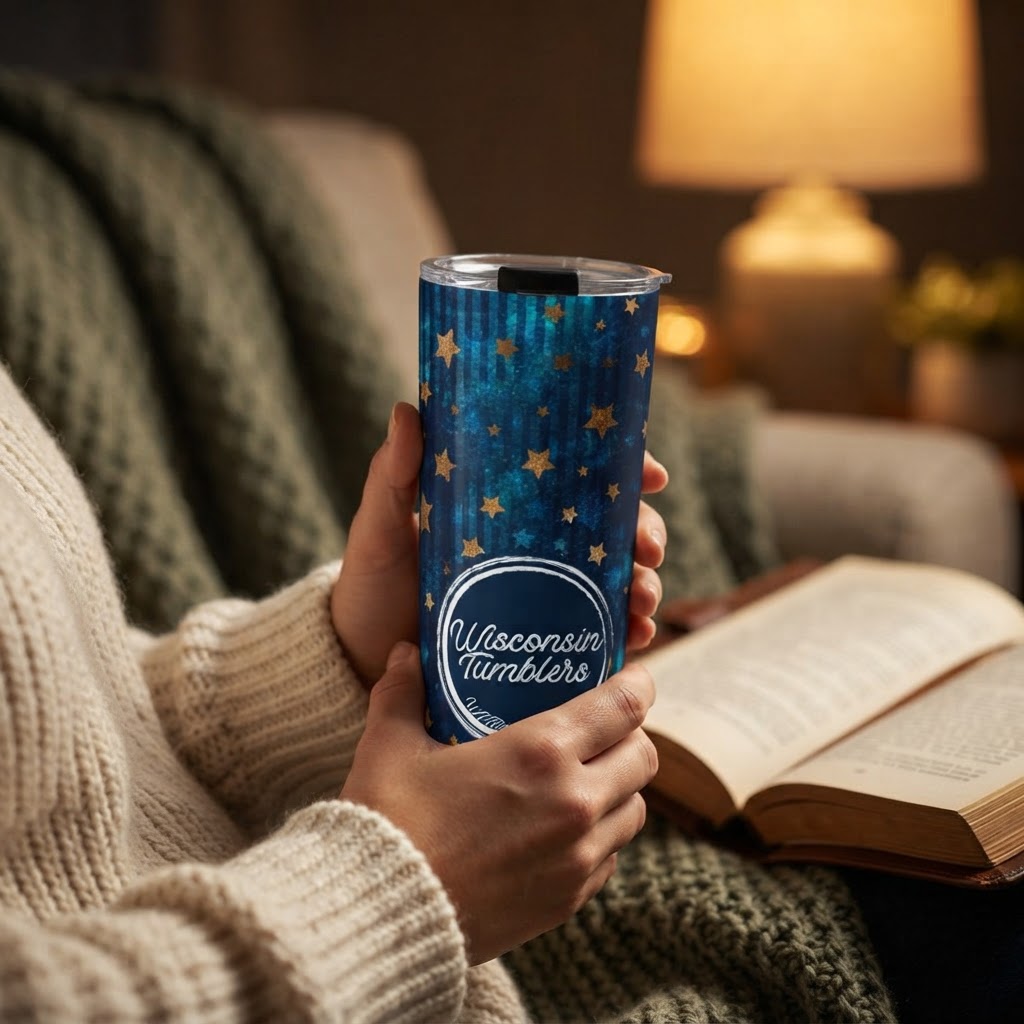 Stellar Waves - Ocean Galaxy Collection - 20oz Tumbler in real life