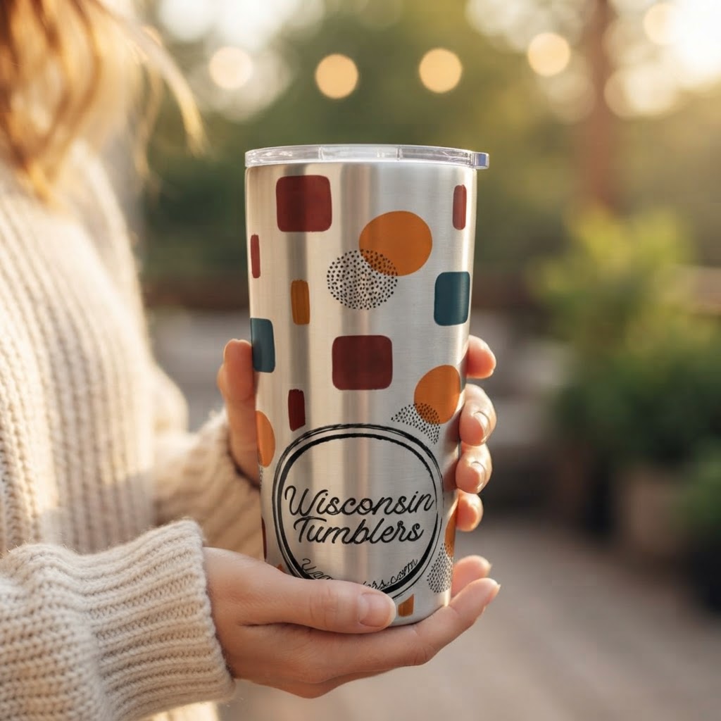 Retro Shapescape - Good Vibes Collection - 20oz Tumbler in real life