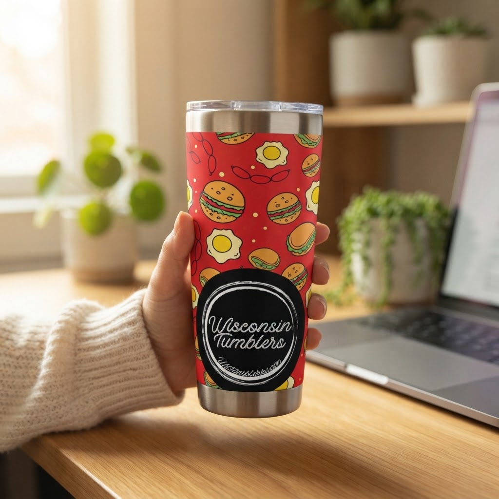 Brunch Bites Bonanza (Red) - Fast Food Collection - 20oz Tumbler in real life
